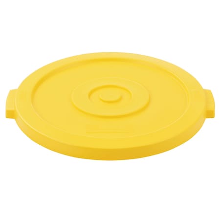 Global Industrial Flat Lid, Yellow, Plastic 240459YL